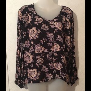 Billabong Floral Tie Back Blouse